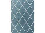 Tappeto A Pelo Corto Rio Blue 80 X 150 Cm