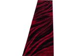 Tappeto A Pelo Corto Miami Rosso 80 X 300 Cm
