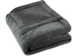 Celinatex Soffice Coperta Coccolosa 150 X 200 Cm Grigio Coperta Divano Calda Coperta Morbida Microfibra Pile Oeko-Tex Montreal