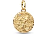 Pandora Me Charm Medaglione Rondine Placcato Oro 764082C01
