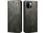 Custodia Per Oneplus 13T In Pelle Flip Wallet Con Funzione Stand Verde