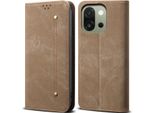 Custodia Per Oneplus 13T, Custodia A Portafoglio In Pelle Con Chiusura Magnetica E Supporto Khaki