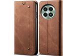 Custodia Per Oneplus 13, Custodia A Portafoglio In Pelle Con Chiusura Magnetica E Supporto Marrone