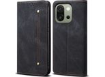 Custodia Per Oneplus 13S, Custodia A Portafoglio In Pelle Con Chiusura Magnetica E Supporto Nero