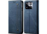 Custodia Per Xiaomi 15 Pro, Custodia A Portafoglio In Pelle Con Chiusura Magnetica E Supporto Blu