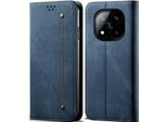 Custodia Per Xiaomi Redmi Note 14 Pro+ 5G, Custodia In Pelle A Portafoglio Con Chiusura Magnetica E Supporto Blu