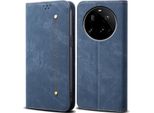 Custodia Per Xiaomi 15 Ultra, Custodia A Portafoglio In Pelle Con Chiusura Magnetica E Supporto Blu