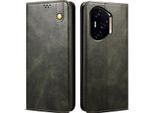 Custodia Per Honor 400 In Pelle Flip Case Portafoglio Con Funzione Stand Verde