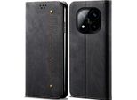 Custodia Per Xiaomi Redmi Note 14 Pro+ 5G, Custodia A Portafoglio In Pelle Con Chiusura Magnetica E Supporto Nero
