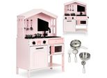 Cucina Per Bambini In Legno, Forno, Fuochi A Microonde, Accessori Ecotoys