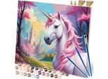 Dipinto Con Numeri 40X50 Cm Massido Unicorno