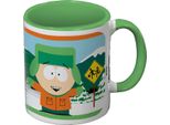 South Park - Tazza Da Caffè, Bicolore, 'Kyle' (Personaggio Di South Park)' PM12317 (Taglia Unica) (Verde/Bianco/Arancione)