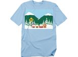 South Park - Maglietta "Bus Stop"" Per Uomo/Donna Unisex TV20709 (L) (Azzurro)"