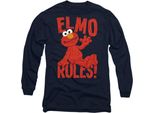 Sesame Street - Maglietta "Rules"" Per Uomo/Donna Unisex, Manica Lunga TV20657 (S) (Navy)"