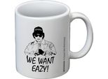 Eazy-E - Tazza Da Caffè "We Want Eazy"" PM12324 (12 Cm X 8,7 Cm X 10,5 Cm) (Bianco/Bianco/Nero/Nero)"