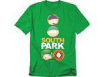 South Park - Maglietta Uomo/Donna Unisex TV20745 (Xxl) (Verde Irlandese)