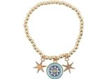 Something Different - Ciondolo Per Bracciale Con Perline "All Seeing Eye"", Metallo SD10375 (Taglia Unica) (Oro/Colore)"