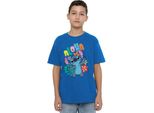 Lilo & Stitch - Maglietta "Aloha"" Per Ragazzi TV20913 (116) (Blu Reale)"