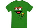 Sesame Street - Maglietta "Holding Slimey"" Per Uomo/Donna Unisex TV20922 (Xxl) (Verde Irlandese)"