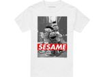 Sesame Street - Maglietta "Sesame"" Per Uomo/Donna Unisex TV21094 (5XL) (Bianco)"