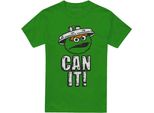 Sesame Street - Maglietta "Can It!"" Per Uomo/Donna Unisex TV21139 (Xl) (Verde Irlandese)"