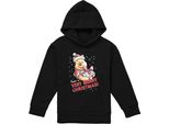 Winnie The Pooh - "Buon Natale!"" Felpa Con Cappuccio Per Bambini TV22194 (152-158) (Nero)"