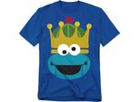 Sesame Street - T-Shirt Per Uomo/Donna Unisex, Design Natalizio TV21236 (S) (Blu Reale)