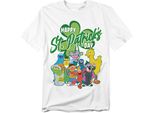 Sesame Street - Maglietta Da Uomo/Donna Unisex, St Patricks Day TV21240 (3XL) (Bianco)