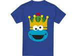 Sesame Street - Maglietta Per Uomo/Donna Unisex, Disegno Natalizio TV21265 (M) (Blu Reale)