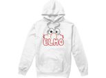 Sesame Street - Felpa Con Cappuccio Per Uomo/Donna Unisex TV21366 (L) (Bianco)