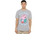 Peppa Pig - Maglietta "Best Daddy In The World"" Per Uomo/Donna Unisex TV21394 (M) (Grigio Screziato)"