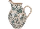 Clayre & Eef Brocca Decorativa 21X16X24 Cm Fiori In Ceramica Beige