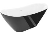 Mexen Lotos Vasca Da Bagno Indipendente 170 X 75 Cm, Bianco/Nero, Troppopieno Bianco - 52051707775-20