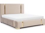 Letti Da Letto Beige In Acciaio Inox Letti Da Letto Moderni Imbottiti Nuovi Mobili Da Letto Jv Moebel