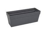 Vaso Per Piante Elho Antracite Polipropilene Grigio Scuro Plastica Rettangolare Moderno 50 Cm