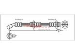 Tubo Freno 457Mm Metzger Per Nissan Micra Ii