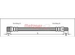 Tubo Freno 288Mm Metzger Per CitroËN Ax (ZA-_)