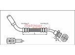 Tubo Freno 335Mm Metzger Per Nissan Pick Up