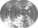 2X Disco Freno Vaico V30-80097 Anteriore Per MERCEDES-BENZ Classe A (W176)