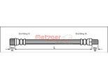 Tubo Freno Anteriore Metzger Per Peugeot 206 +
