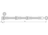 Tubo Freno 660Mm Metzger Per Pajero Iii