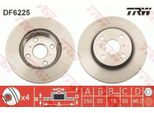 2X Disco Freno Trw DF6225 Per Toyota Yaris Hatchback (_P13_) 46 2Mm 255Mm