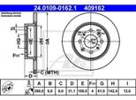 2X Disco Freno Ate 24.0109-0162.1 Per Honda Insight (Ze_) 31 1Mm 142 4Mm