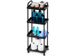 Carrello Mobile A 4 Ripiani Per Cucina E Bagno Su Ruote