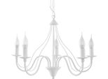 Lampada A Sospensione Beron 5 E14 Bianca, 60X60 Cm, Lumilo