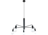 Lampadario Duomo 5 5Xe27 15W Acciaio 85X60X60Cm Sollux Lighting