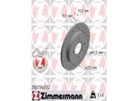 2X Zimmermann 250.1340.52 Disco Freno Asse Posteriore