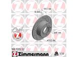 2 Dischi Freno Posteriori Sportivi Zimmermann Per Audi 80 100