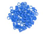 100 Anelli Per Zampe Di Pollame, 8 Mm, Anelli Per Piccioni, Bande Per Zampe Di Pollame, Etichette Per Piccioni (Blu)