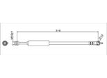 Tubo Freno Posteriore 318Mm Metzger Per Mazda 3 Notchback